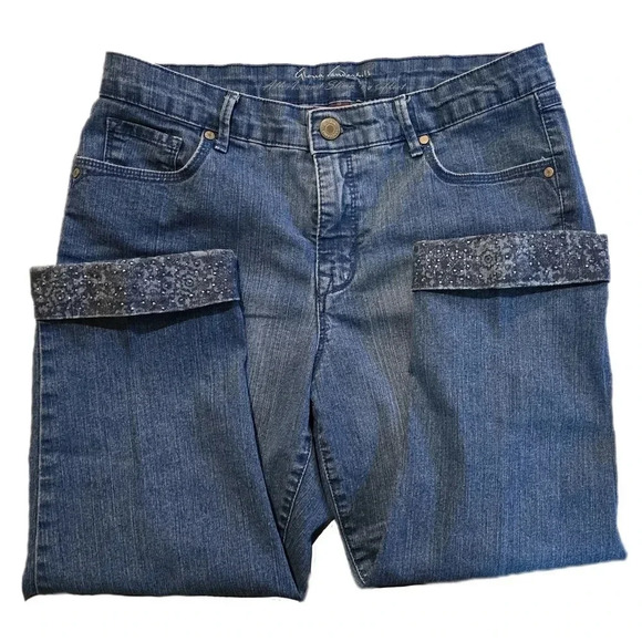 Gloria Vanderbilt, Size 10, ALEXANDRA Denim Capri - Picture 1 of 11
